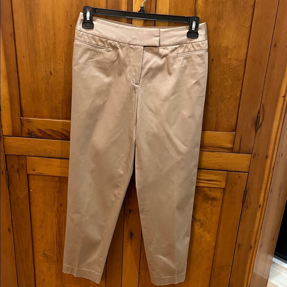 Lafayette 148 New York Khaki Ankle Pants, Size 6